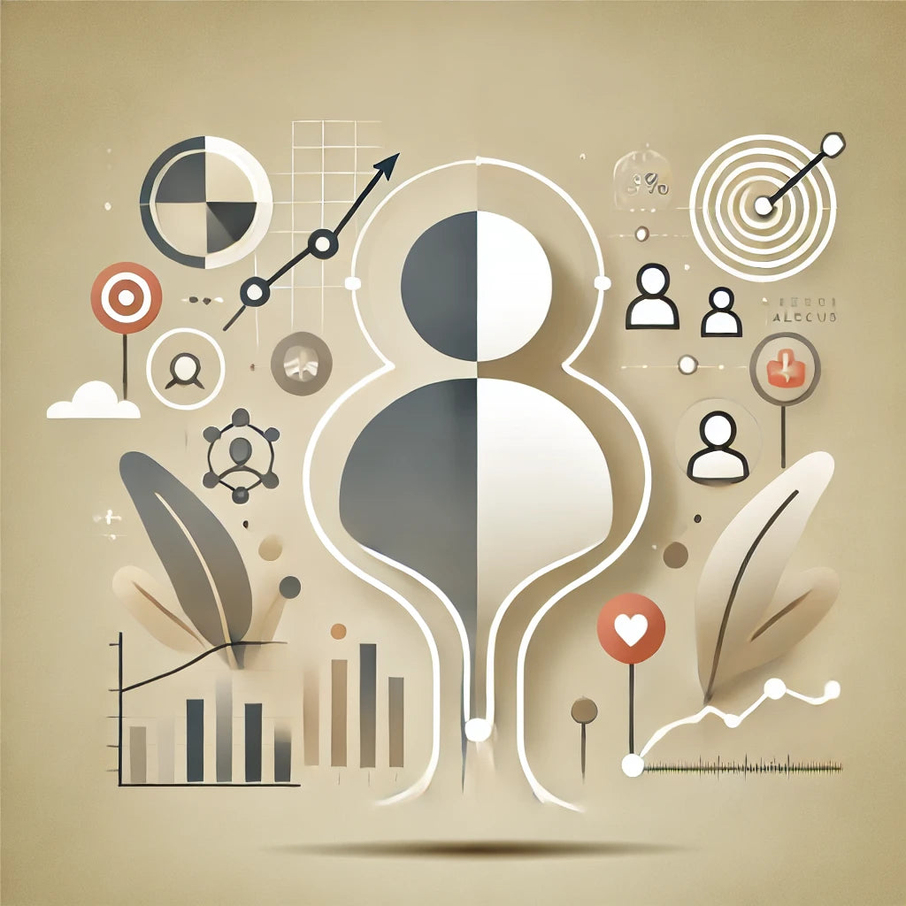 Illustration of a data-driven, customer-centric approach to professional services, highlighting seamless integration of strategy, analytics, and client collaboration to drive measurable growth and customer satisfaction.